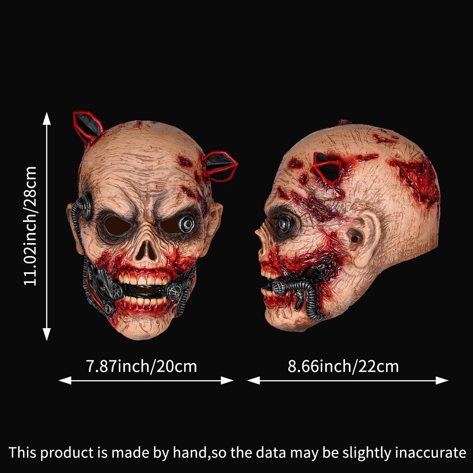 CYBORG ZOMBIE MASK 401092