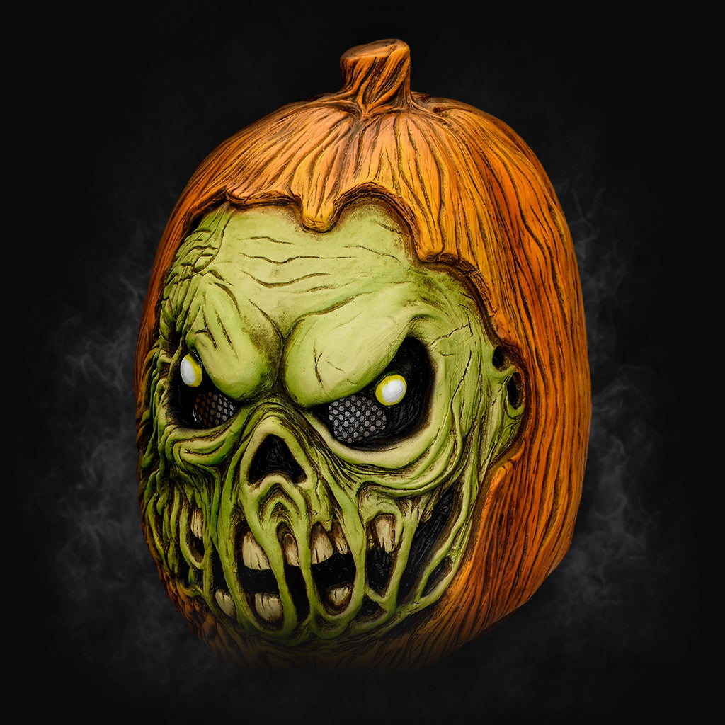 TOXIC PUMPKIN SKULL MASK 401098