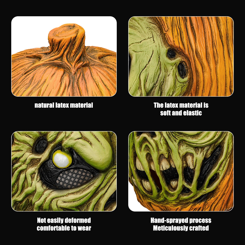 TOXIC PUMPKIN SKULL MASK 401098