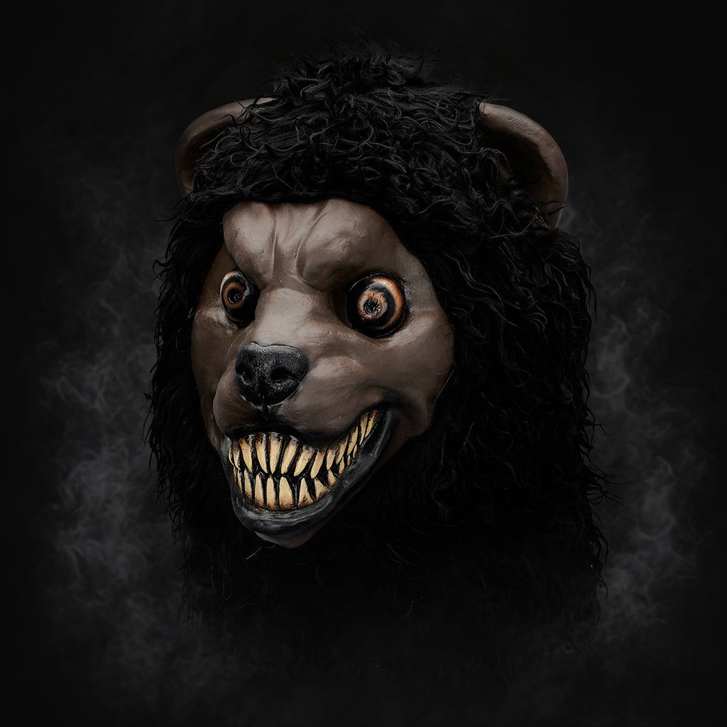 BLACK SCARY LION MASK 401101