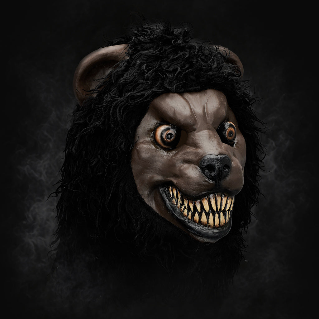 BLACK SCARY LION MASK 401101