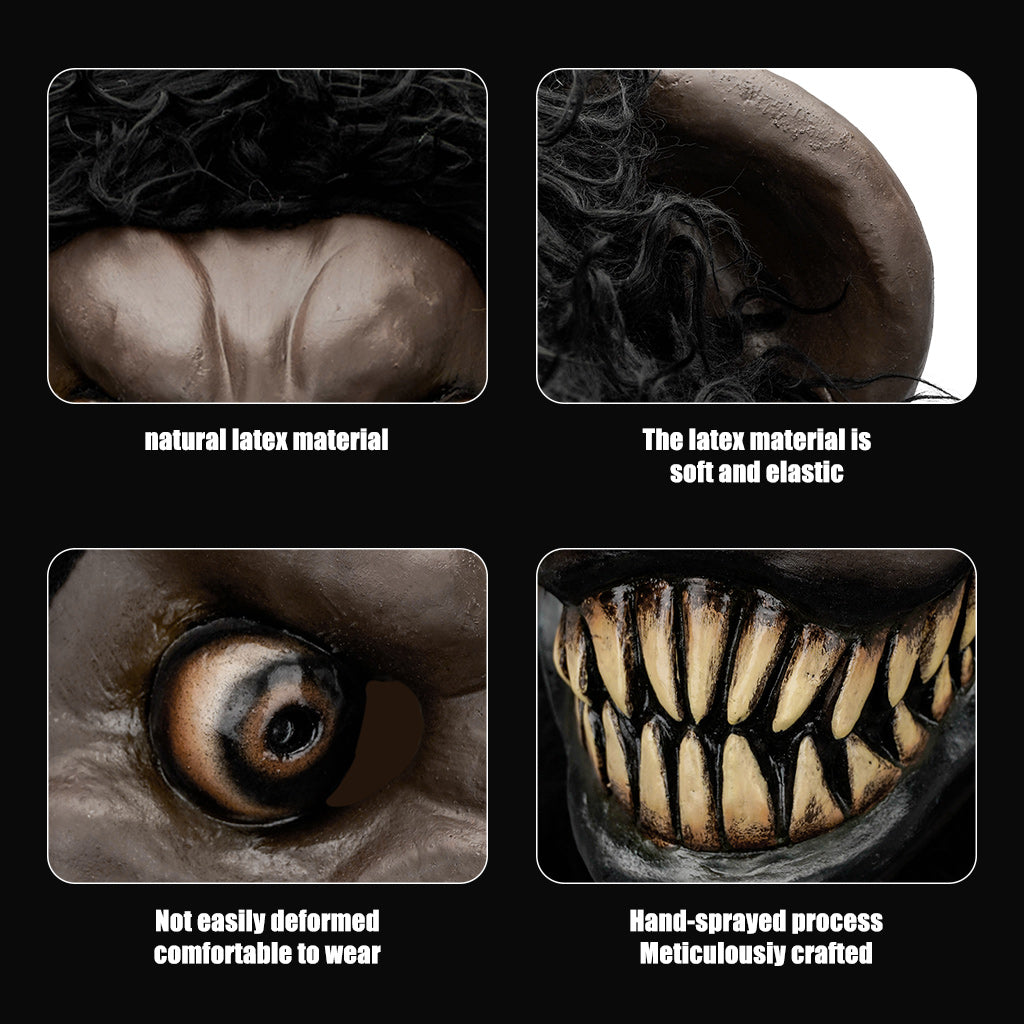 BLACK SCARY LION MASK 401101