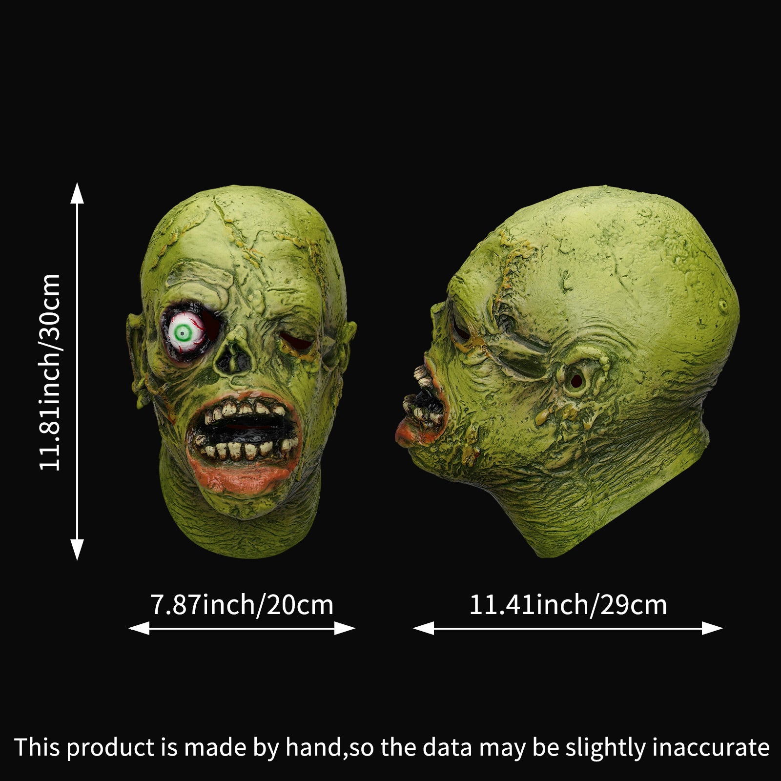 TOXIC ZOMBIE MASK 401103