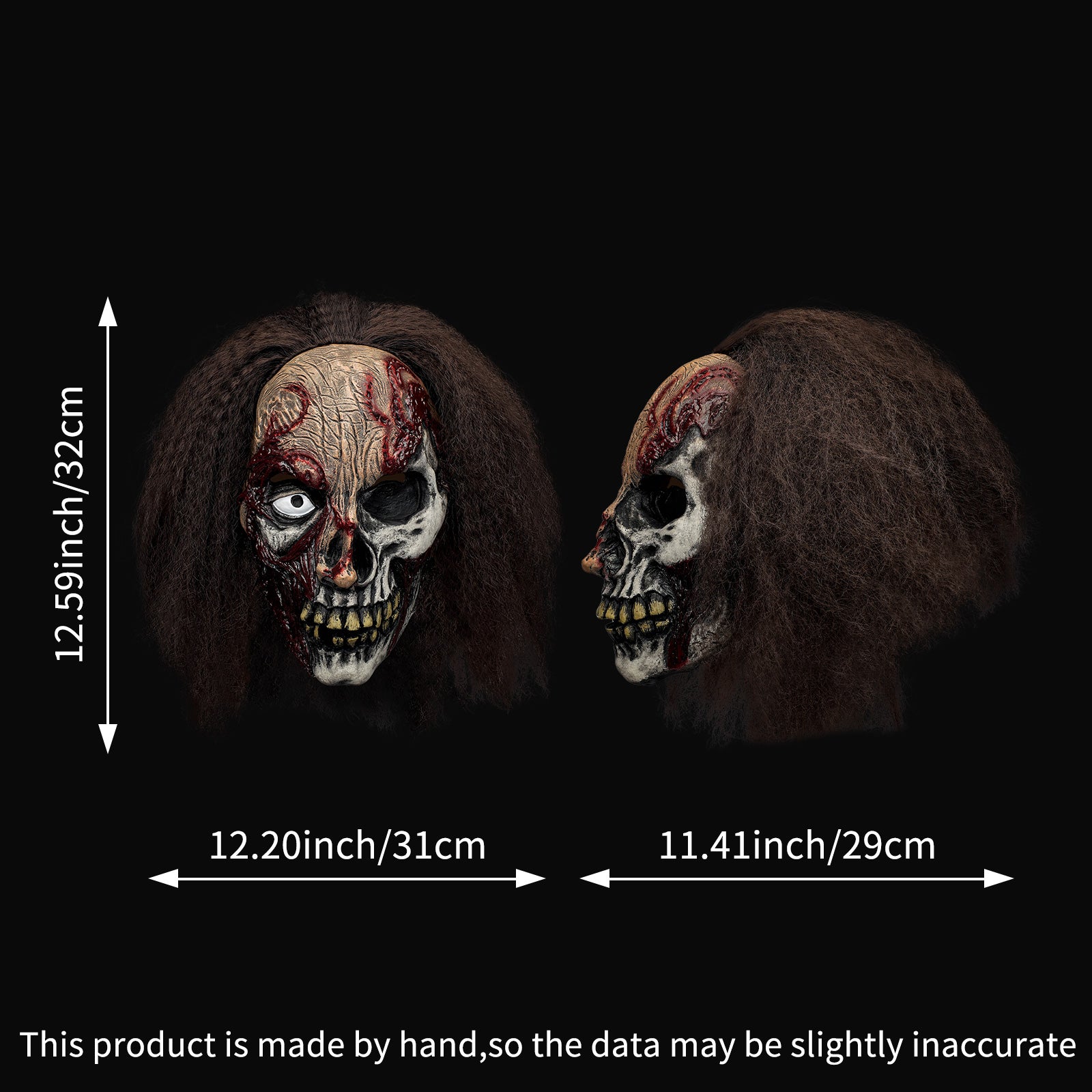 HALF-DEAD SKULL MASK 401104
