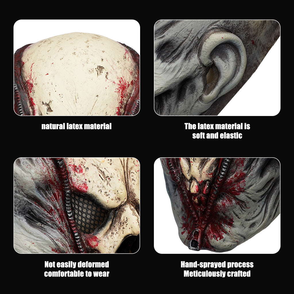 ZIPPER SKULL MASK 401110