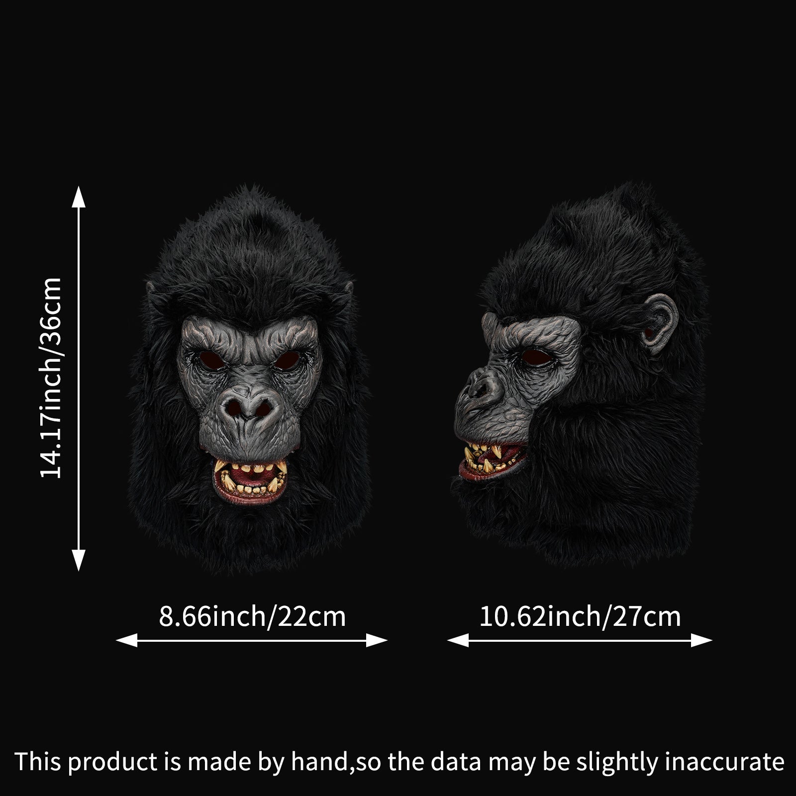 DARK GORILLA MASK 401118