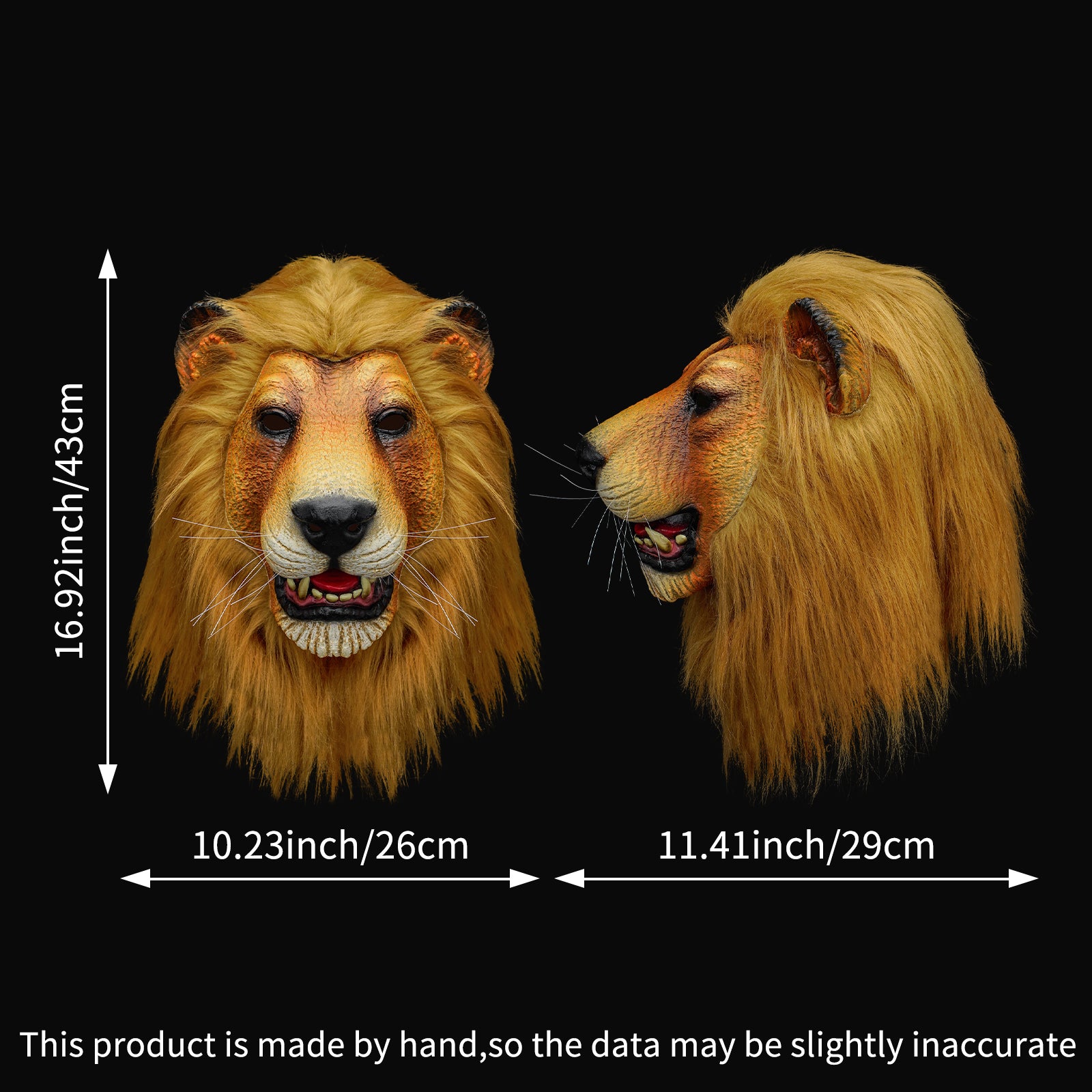 Realistic Lion Head Mask40954-1