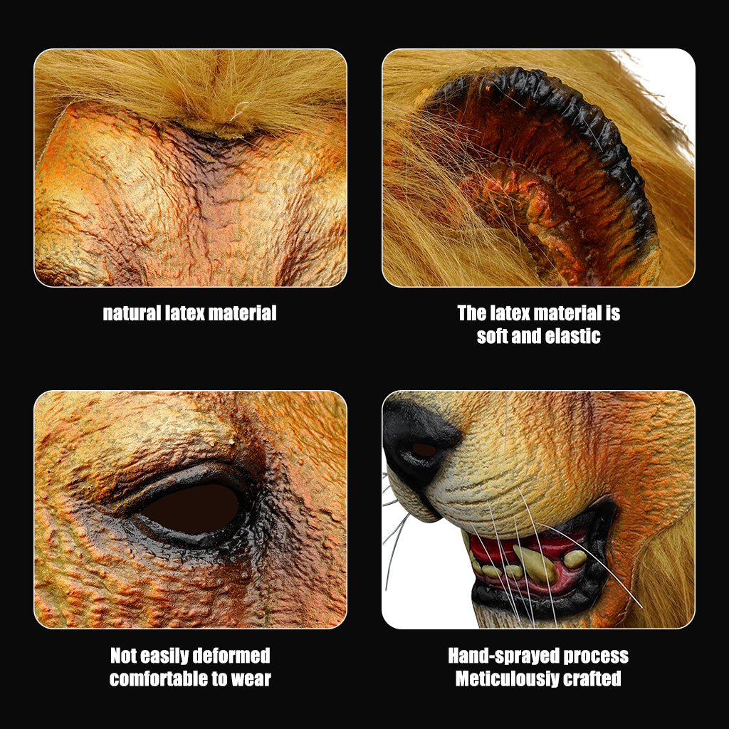 Realistic Lion Head Mask40954-1