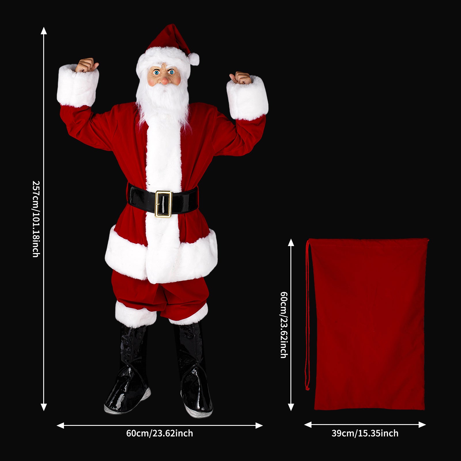 DELUXE SANTA COSTUME SET 45010