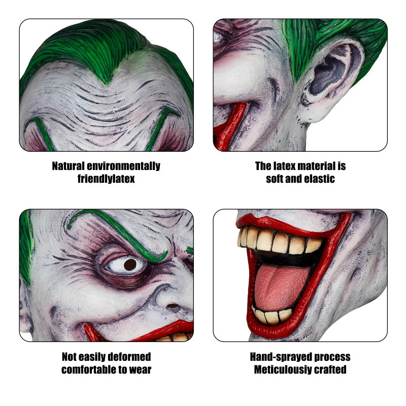 JOKER MAD CLOWN MASK 401084